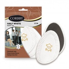 Подпяточники Corbby - Линия Элегант - Half White, идеально подходит для открытой обуви, босоножек, белые, женские - арт.corb1091c упаковка 5 шт